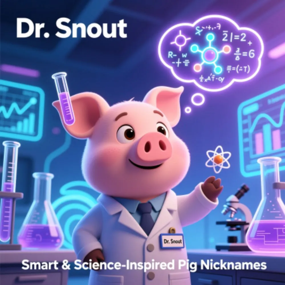 Smart & Science-Inspired Pig Nicknames
