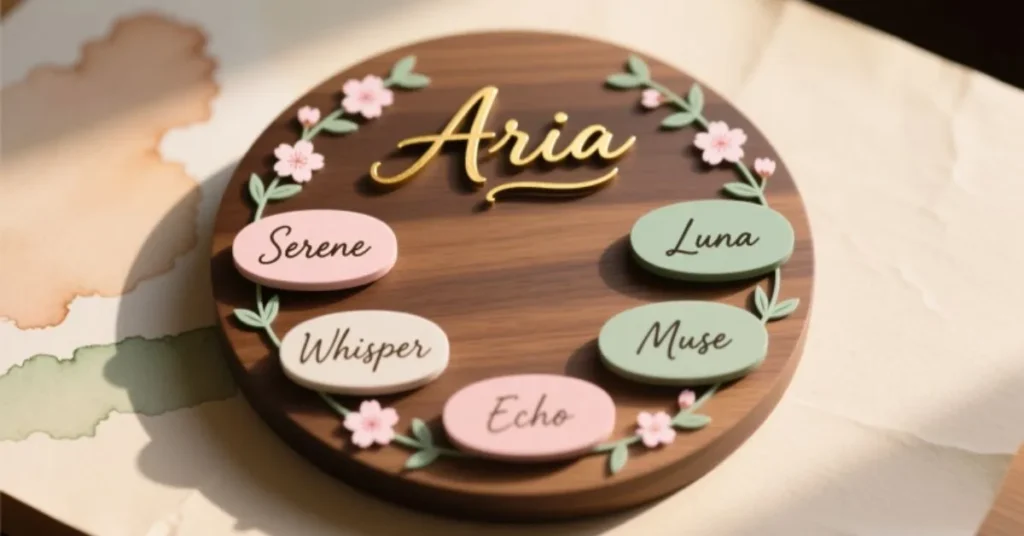 Aesthetic Nicknames for Name Plaque for Desk