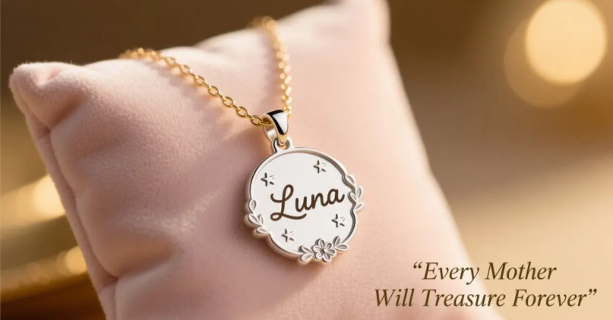 Baby Name Necklace for Mom