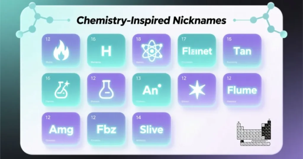 Chemistry-Inspired Nicknames
