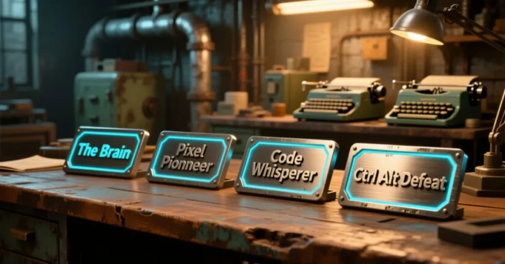 Cool Nicknames for Desk Name Plates