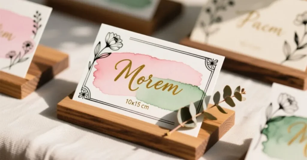 Creative DIY Name Cards for Table