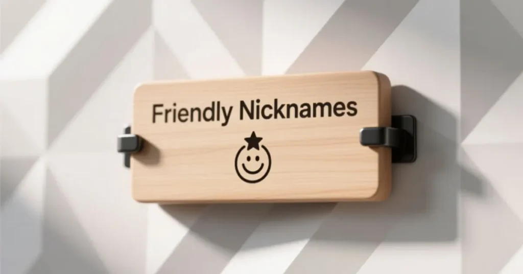 Friendly Nicknames for Name Plaque for Desk