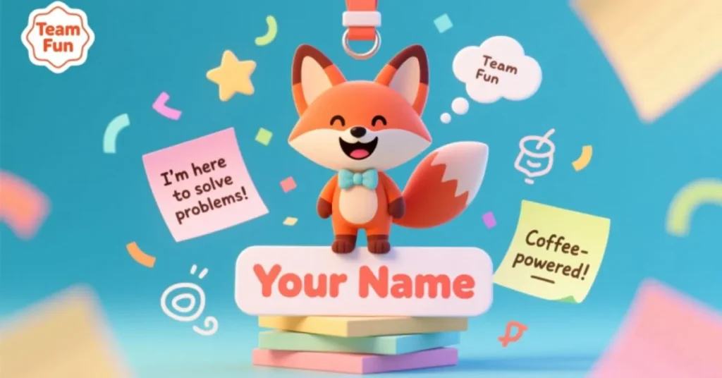 Fun Name Tags for Work