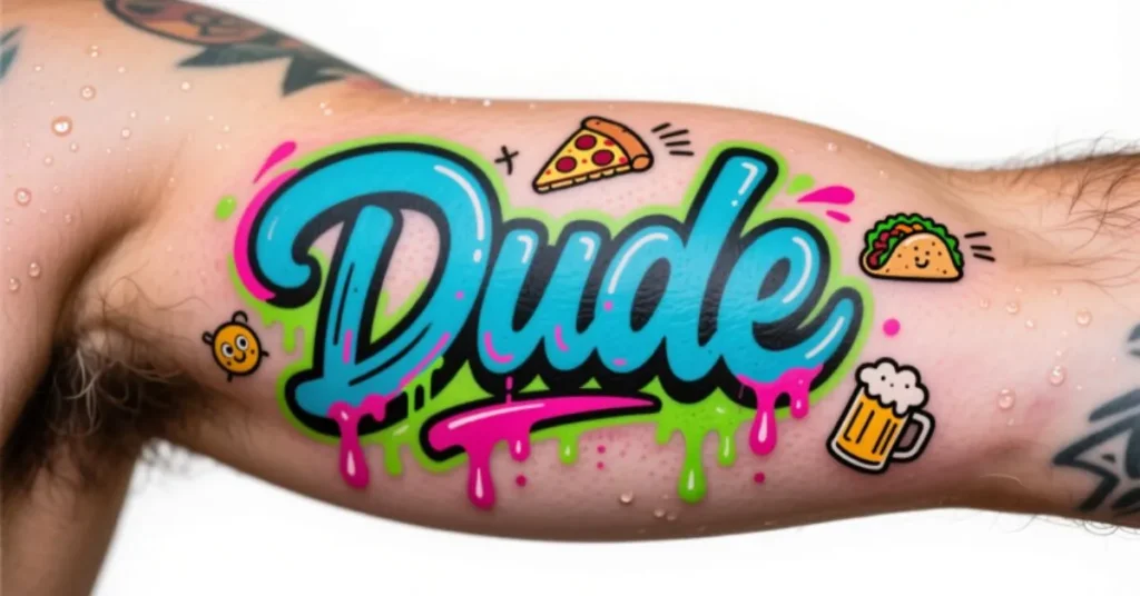 Funny Name Tattoos for Men