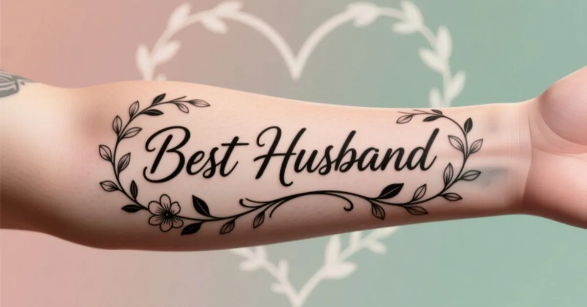 Husband Name Tattoo Ideas for Wife