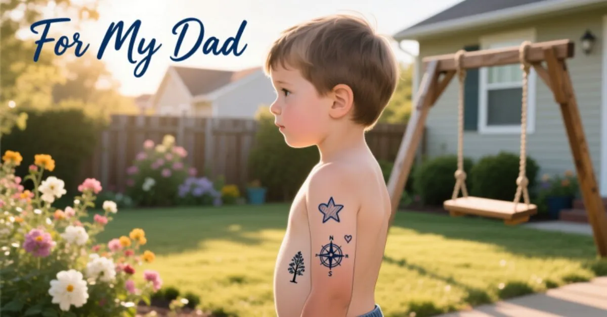 Kid Name Tattoos for Dads