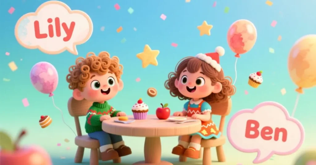 Kids’ Name Cards for Table