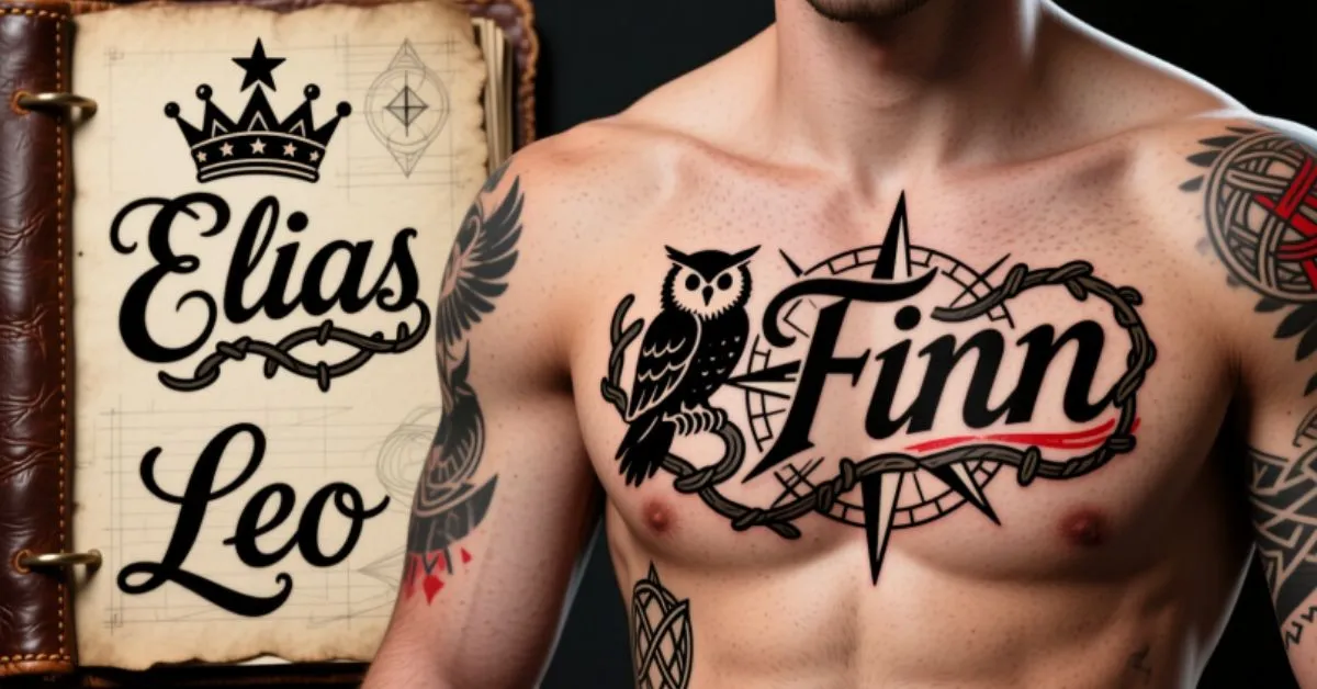 Kids Name Tattoos for Men