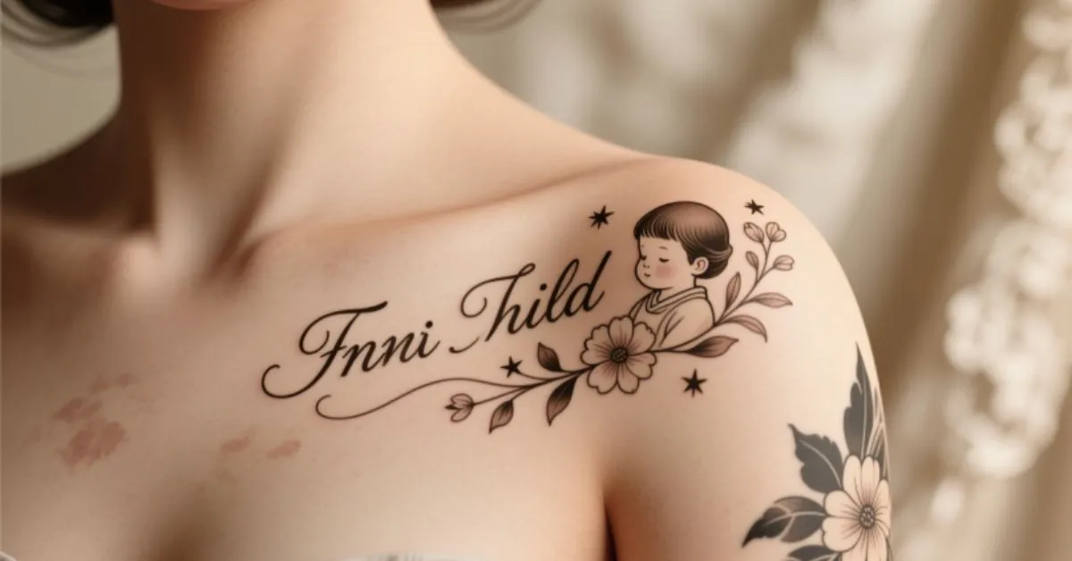 Kids Name Tattoos for Women