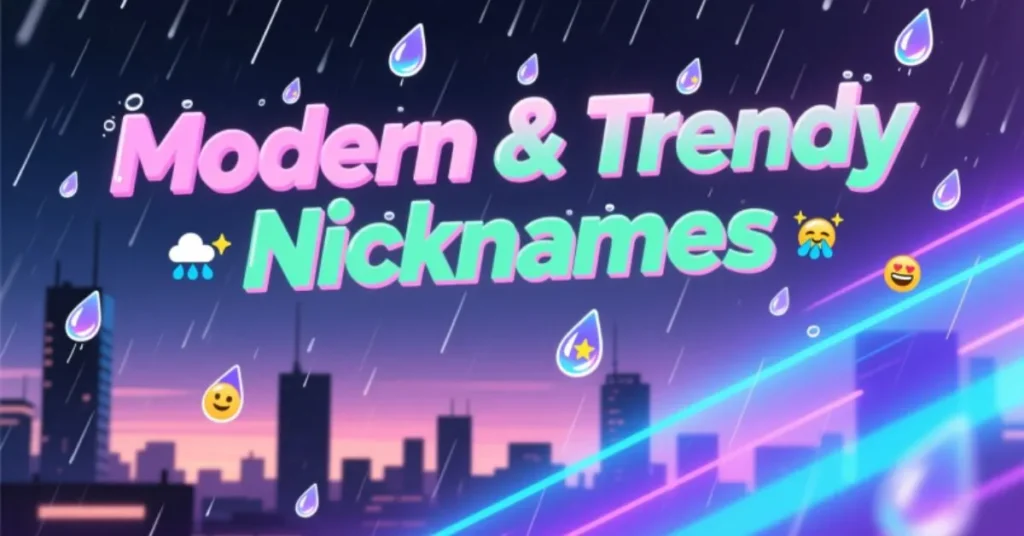 Modern & Trendy Nicknames 