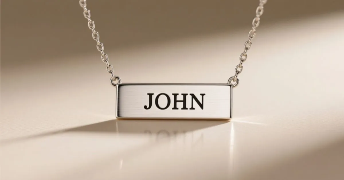 Name Necklace for Men