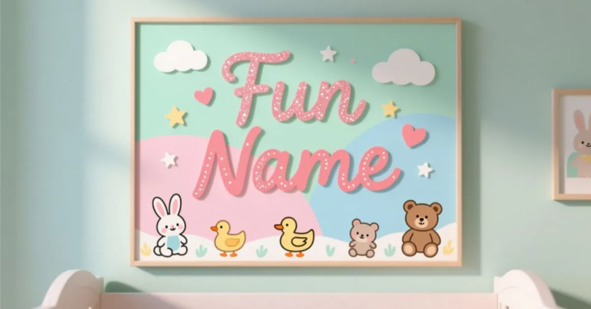 Name Signs for Nursery