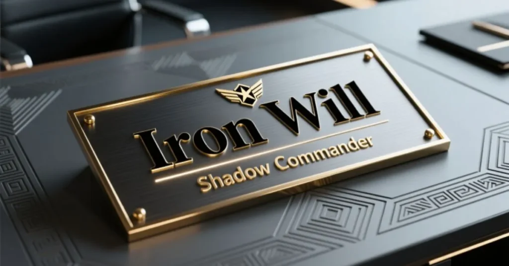 Powerful Nicknames for Name Plate for Desk