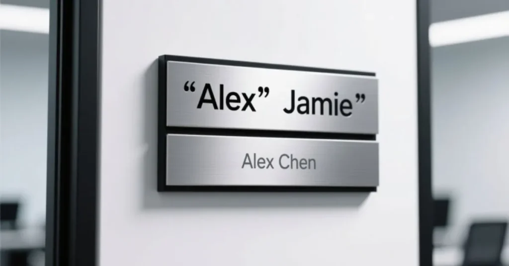 Professional Nicknames for Office Door Name Plates
