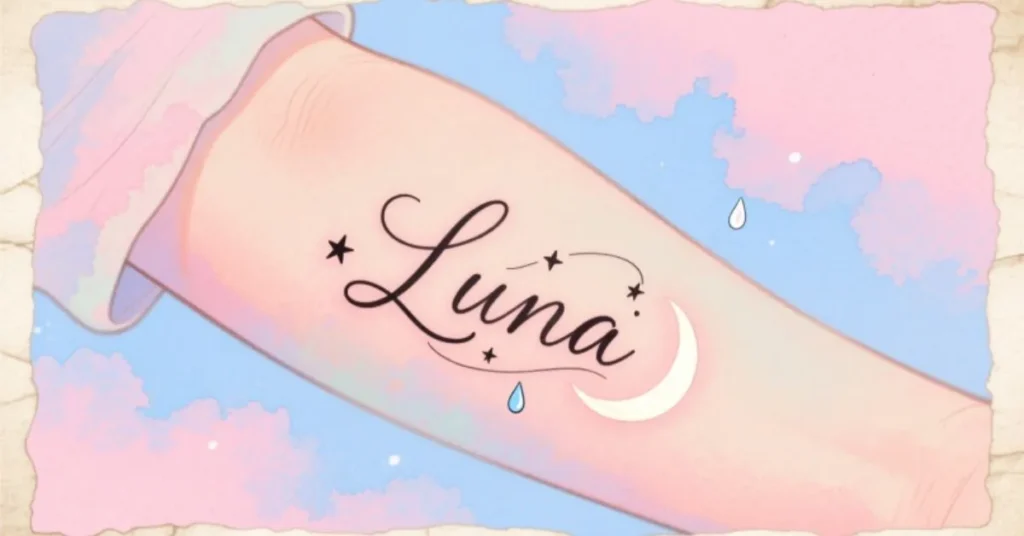 Romantic & Emotional Kids Name Tattoos
