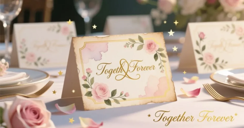 Romantic Name Cards for Table
