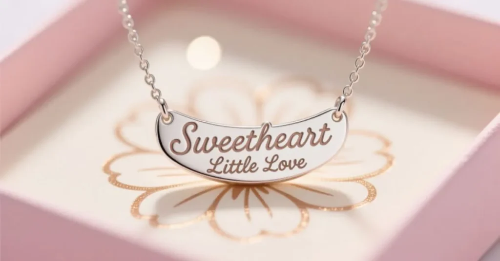 Romantic Nicknames for Baby Name Necklace for Mom