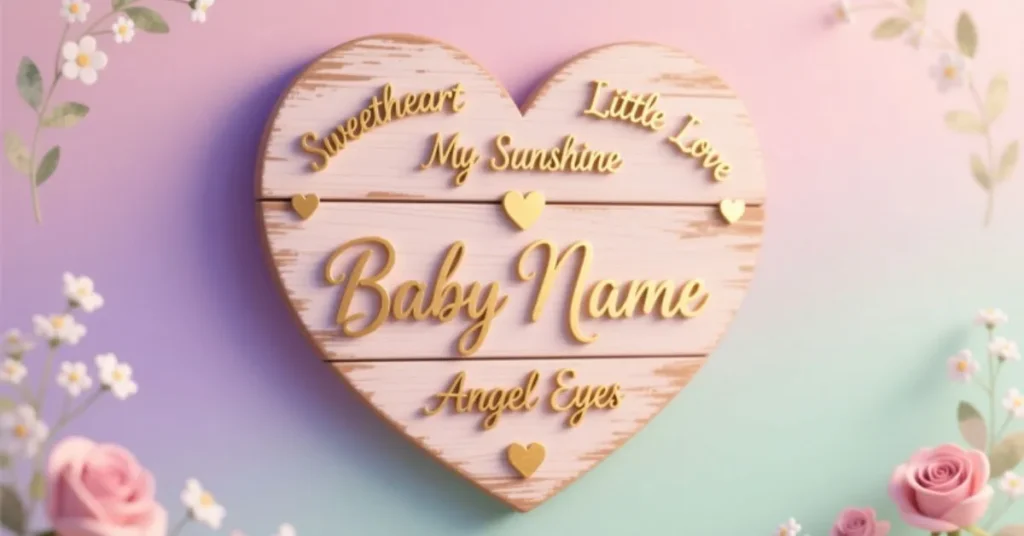 Romantic Nicknames for Baby Name Sign