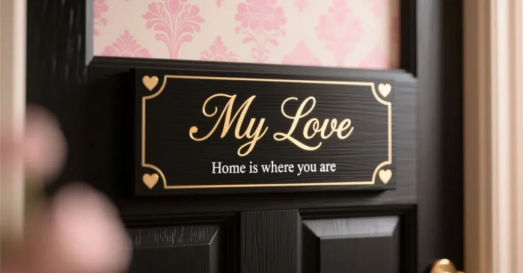 Romantic Nicknames for Name Plate