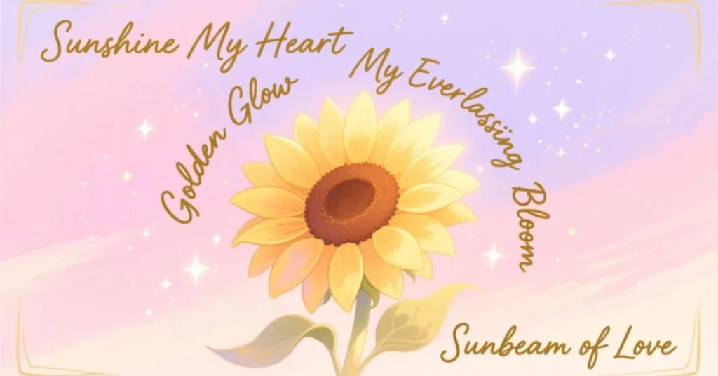 Romantic Nicknames for Sunflower