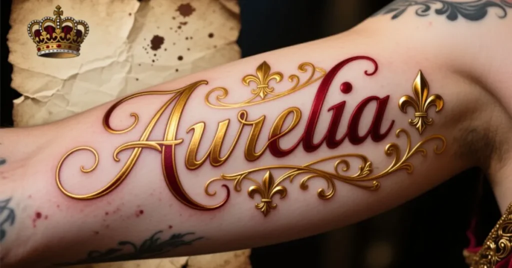Royal Name Tattoo Ideas