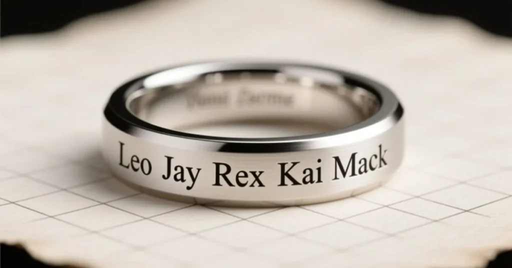Short Nicknames Perfect for Engraving on Name Rings for Men