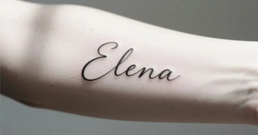 Simple & Minimal Name Tattoo Ideas
