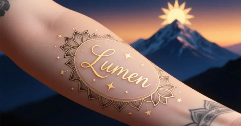 Spiritual Child Name Tattoo Ideas