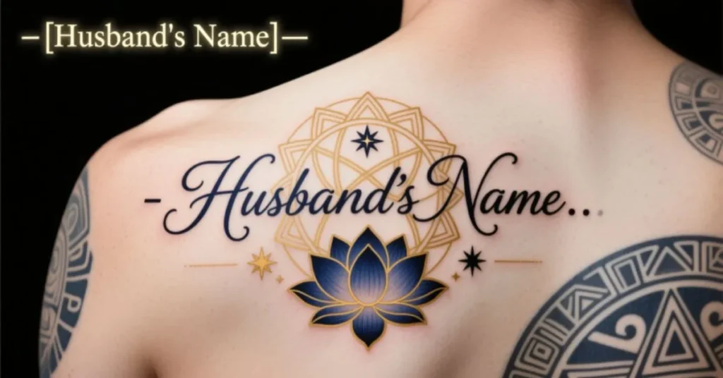 Spiritual Husband Name Tattoo Ideas