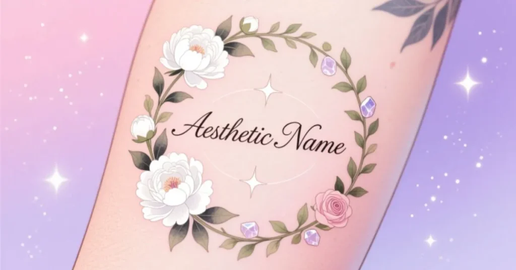 Aesthetic Name Tattoo Ideas for Females