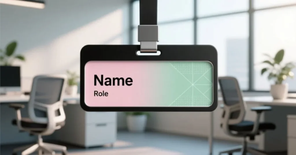 Trendy Name Tags for Work
