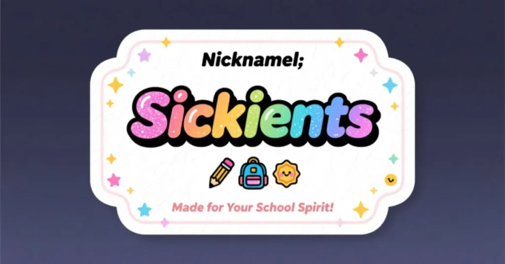 Trendy Nicknames for School Labels