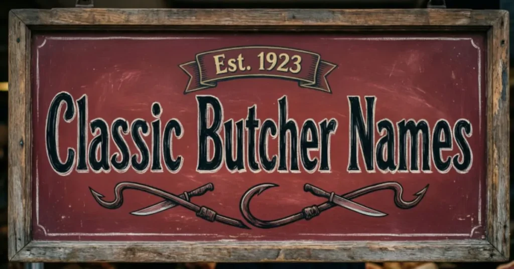 Classic Butcher Names