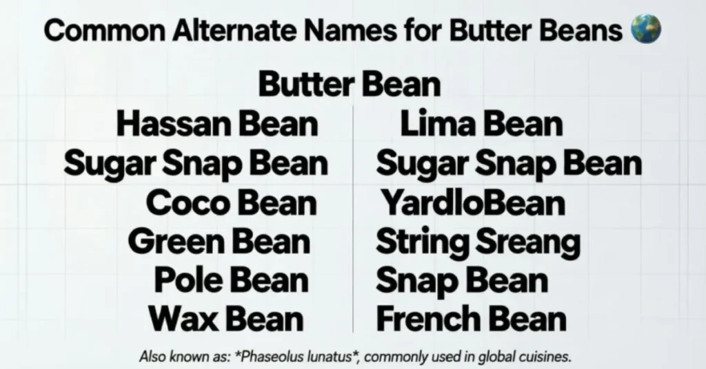 Common Alternate Names for Butter Beans