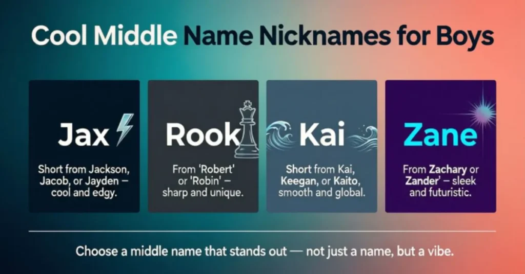 Cool Middle Name Nicknames for Boys 