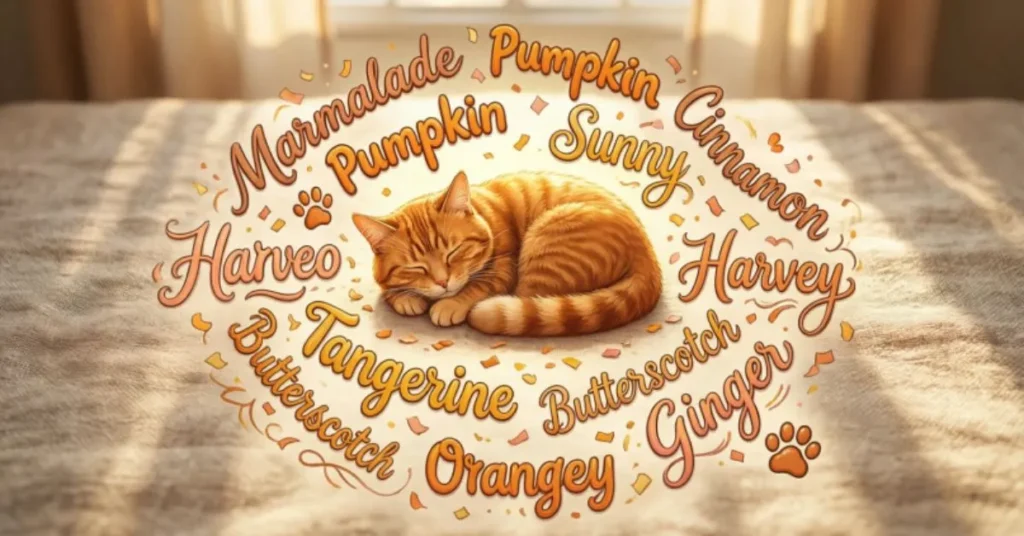 Cozy Nicknames for Orange Cats
