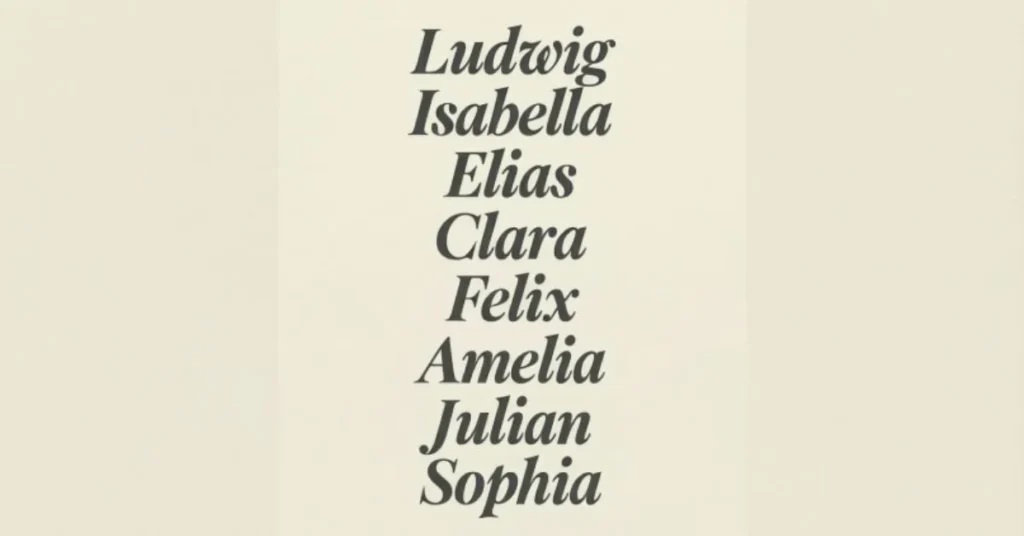 European-Style Names ๐ช๐บ