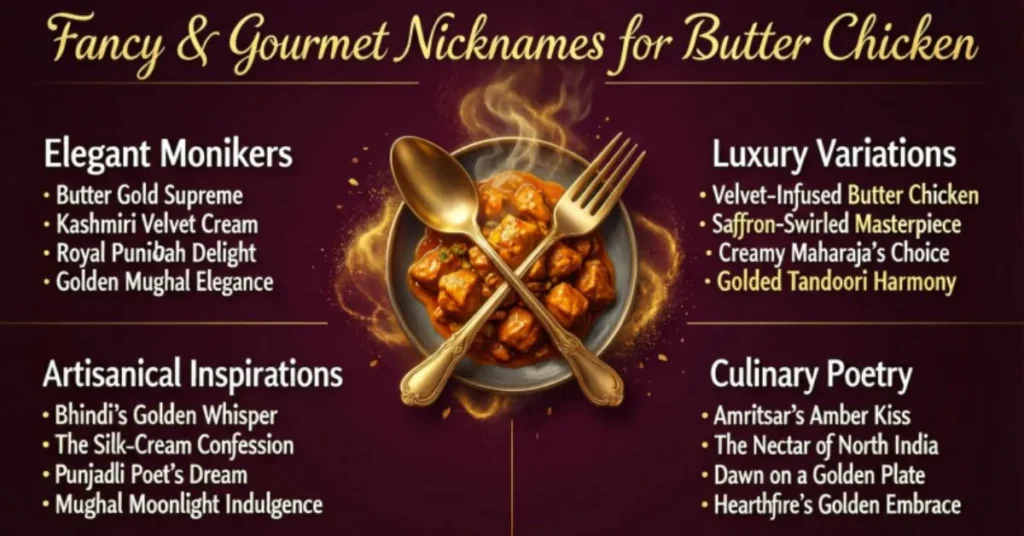 Fancy & Gourmet Nicknames
