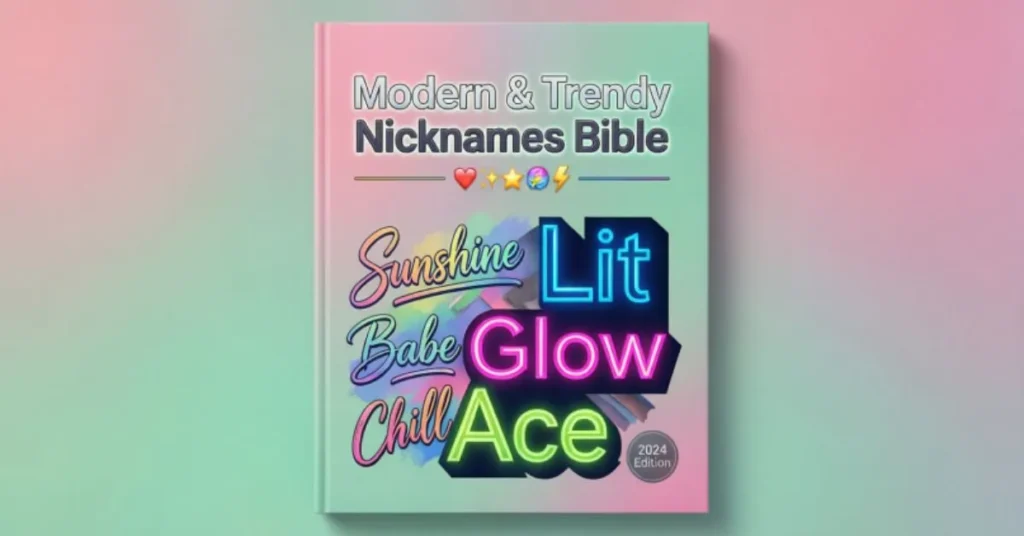 Modern & Trendy Nicknames 