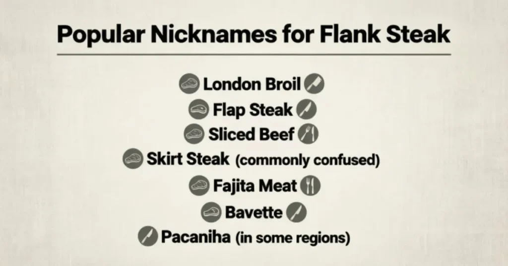 Popular Nicknames for Flank Steak