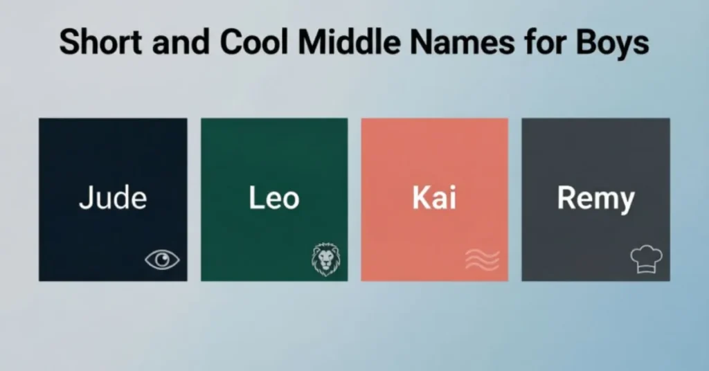 Short and Cool Middle Names for Boys