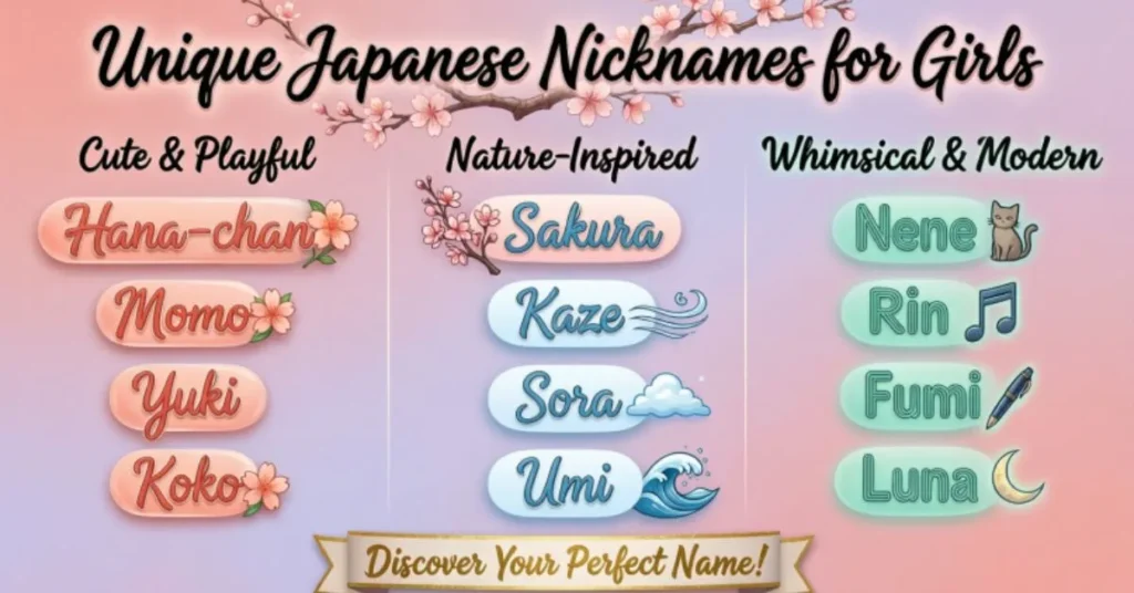 Unique Japanese Nicknames for Girls