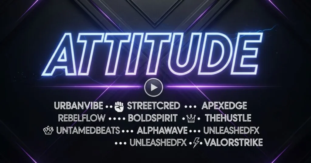 Attitude Stylish Names 