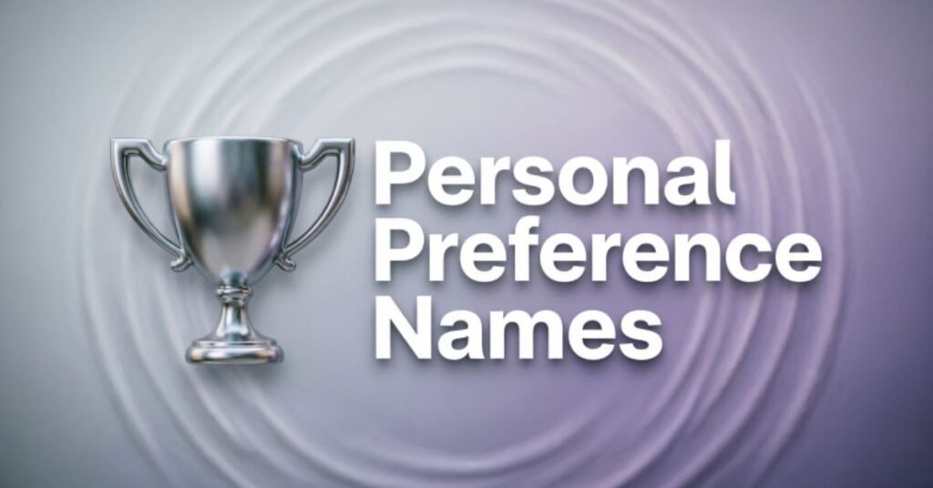 Personal Preference Names