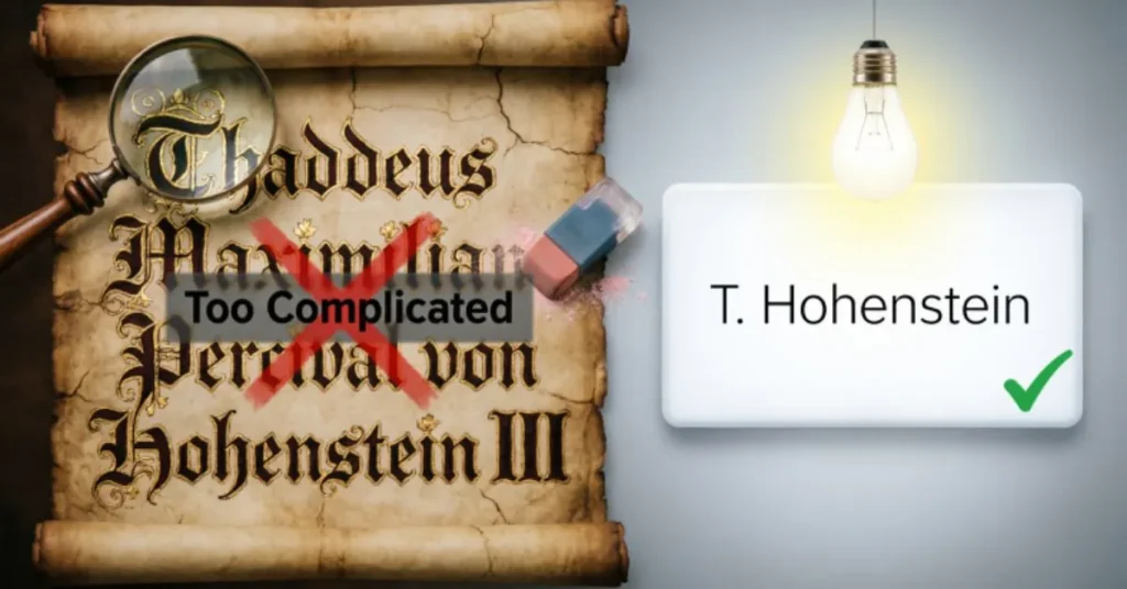 Simplifying Complex Names