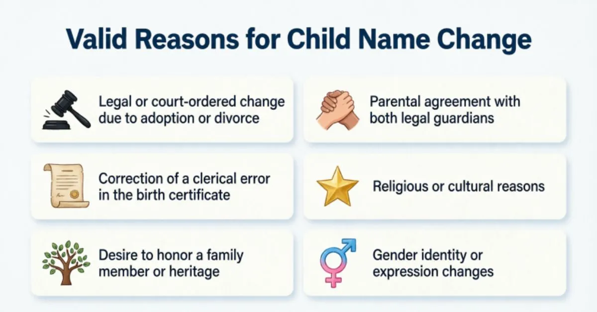Valid Reasons for Child Name Change
